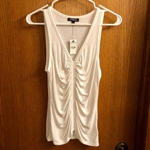 Express Ruched Front Tank